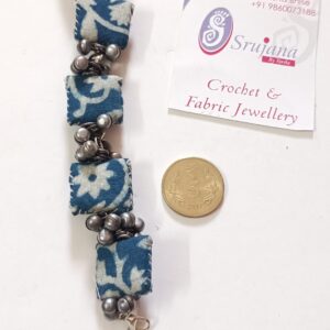Fabric Bracelet with Ghungroo - 01