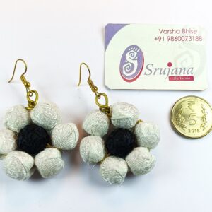 Fabric Bead Earrings
