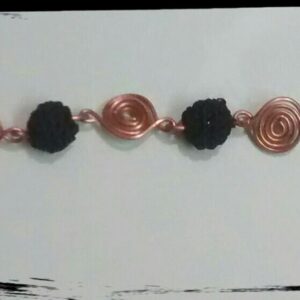 Crochet and Wire Bracelet