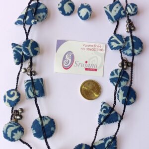 Indigo Necklace with Ghungroo