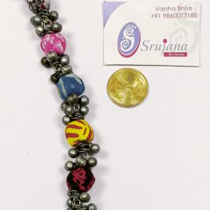 Fabric Bracelet with Ghungroo - 02