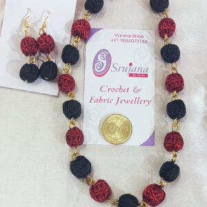 Fabric Set in Brass Wire