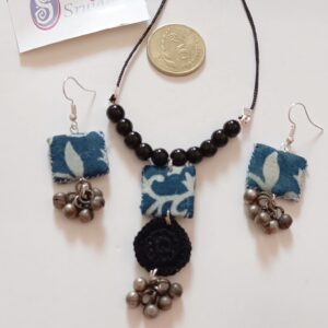 Fabric Set with Crochet and Ghungroo Pendant