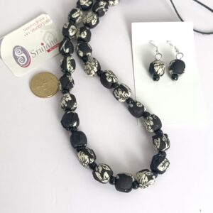 Fabric and Glass Beads Set