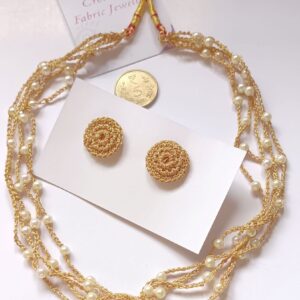 Crochet Set with Pearls