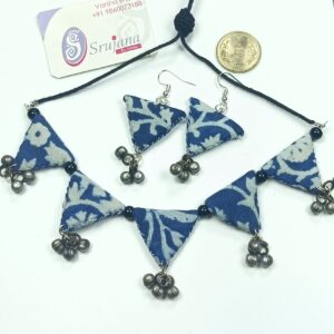 Indigo Fabric with Ghungroo