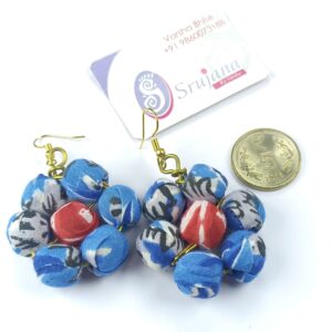 Fabric earrings