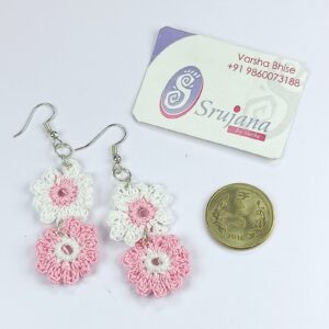 Crochet Flower Earrings