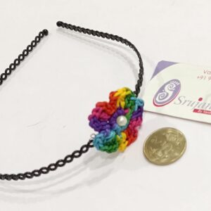 Crochet Multicolour Hairband for Girls