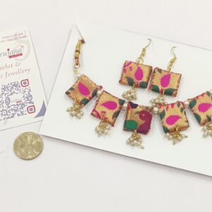Fabric Set with Paithani Squares