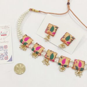 Fabric Set with Paithani Squares
