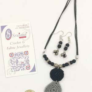 Crochet Pendant Set with Ghungroo