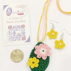 Crochet Flower and Leaf Set