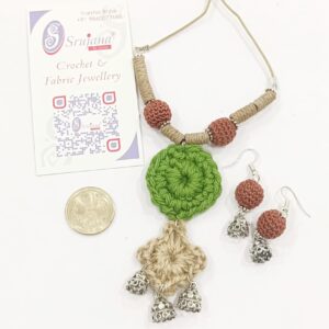 Crochet Jute Pendant