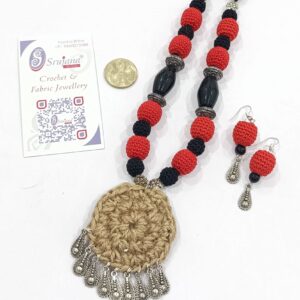 Crochet Jute Pendant