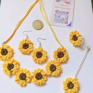 Crochet Sunflower Set