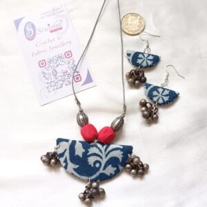Fabric Pendant Set with Ghungroo